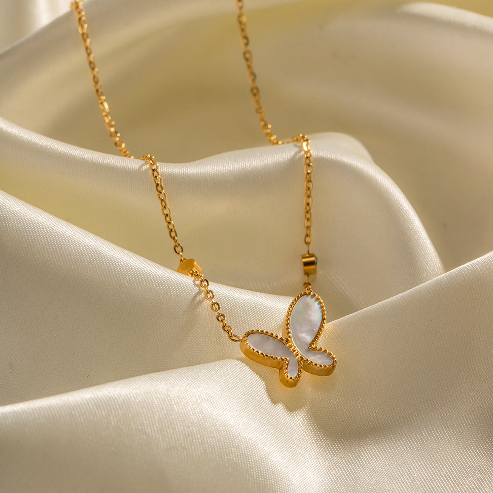 Butterfly Necklace in Gold