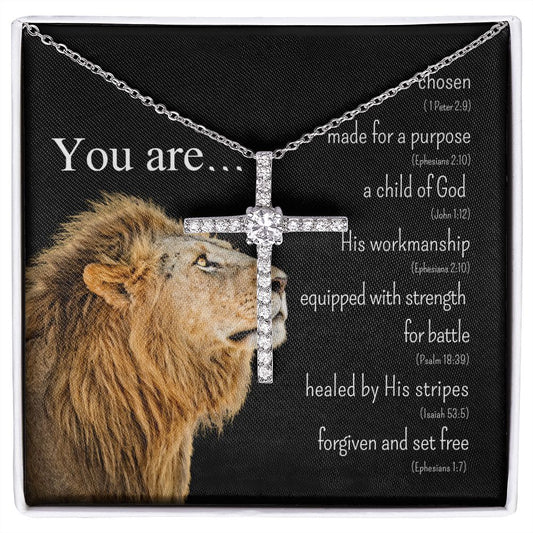 You Are Chosen Cross Necklace