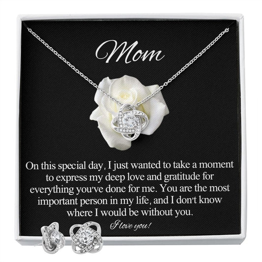 To My Mom - Necklace and Earring set