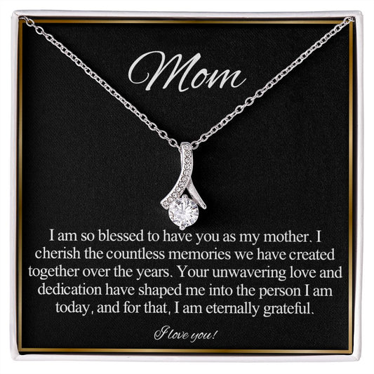 To My Mom Blessed Necklace