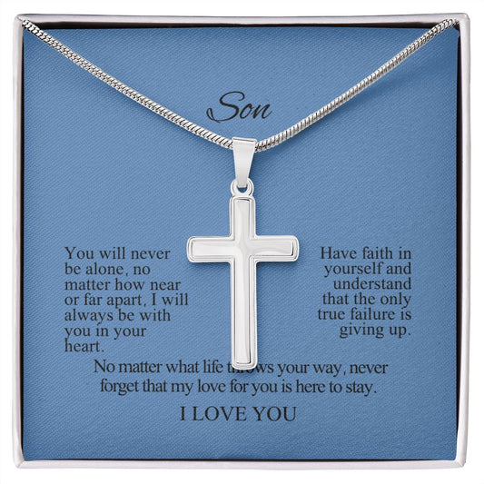 Cross - Son Necklace have faith in yourself